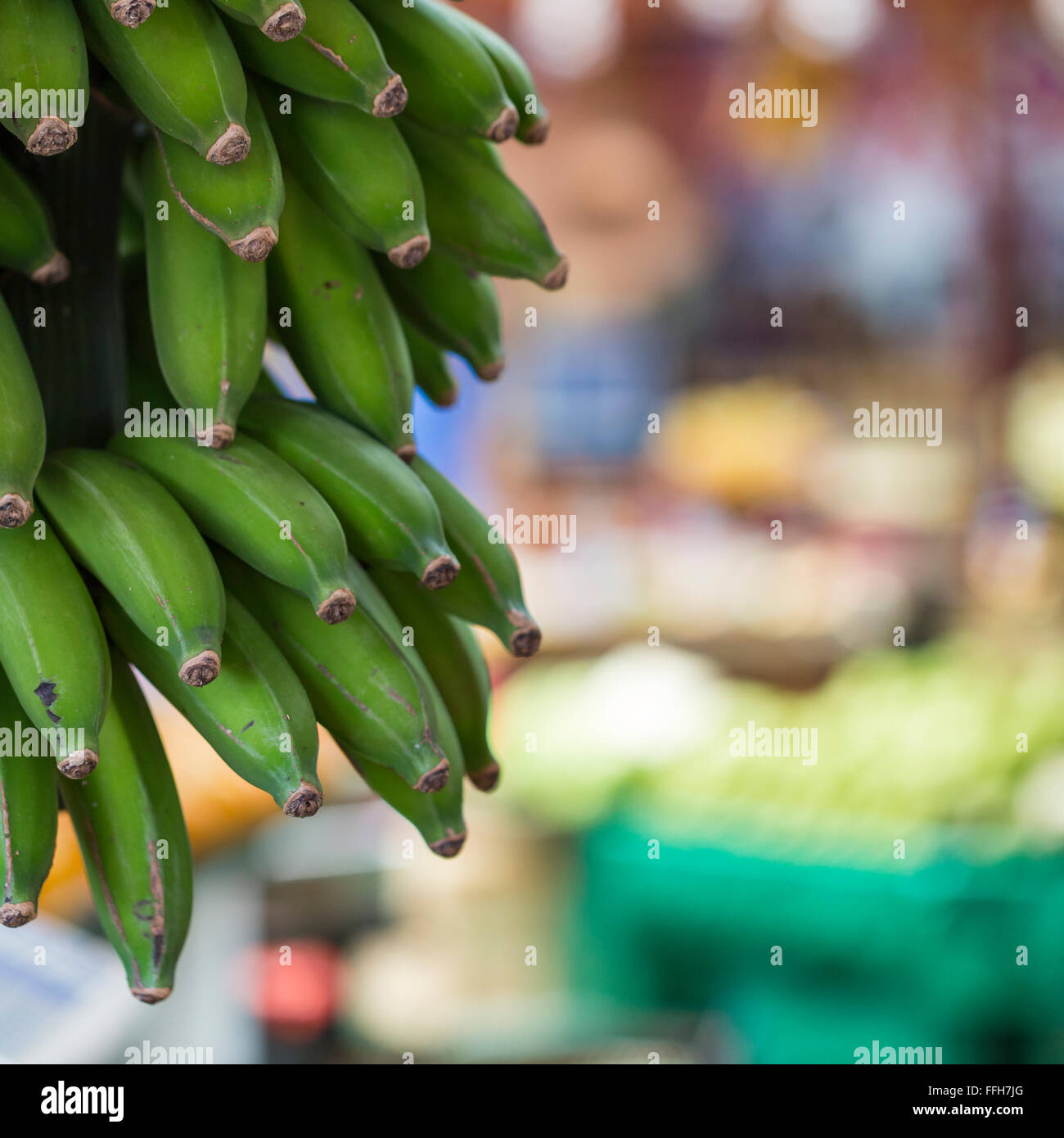 Fresh Fruits exotiques dans Mercado DOS Lavradores. Funchal, Madère Banque D'Images