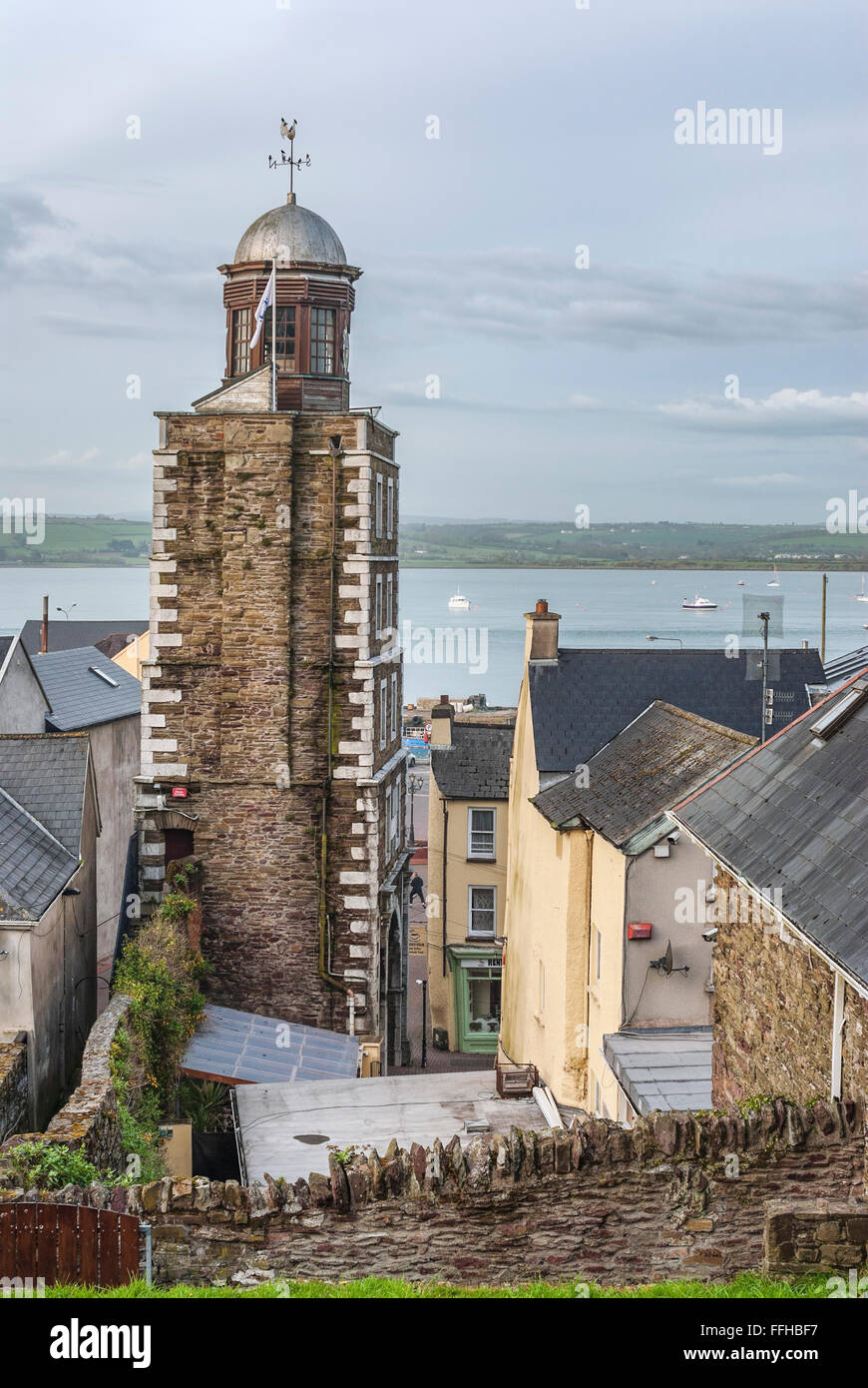 Tour historique de l'horloge de Youghal, Irlande Banque D'Images