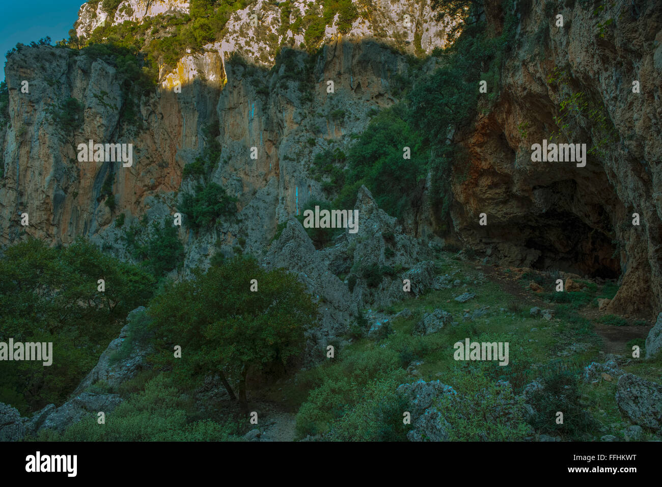 Spanien, Kreta, Agios Antonios-Schlucht bei Karines südlich von Rethymnon. Banque D'Images