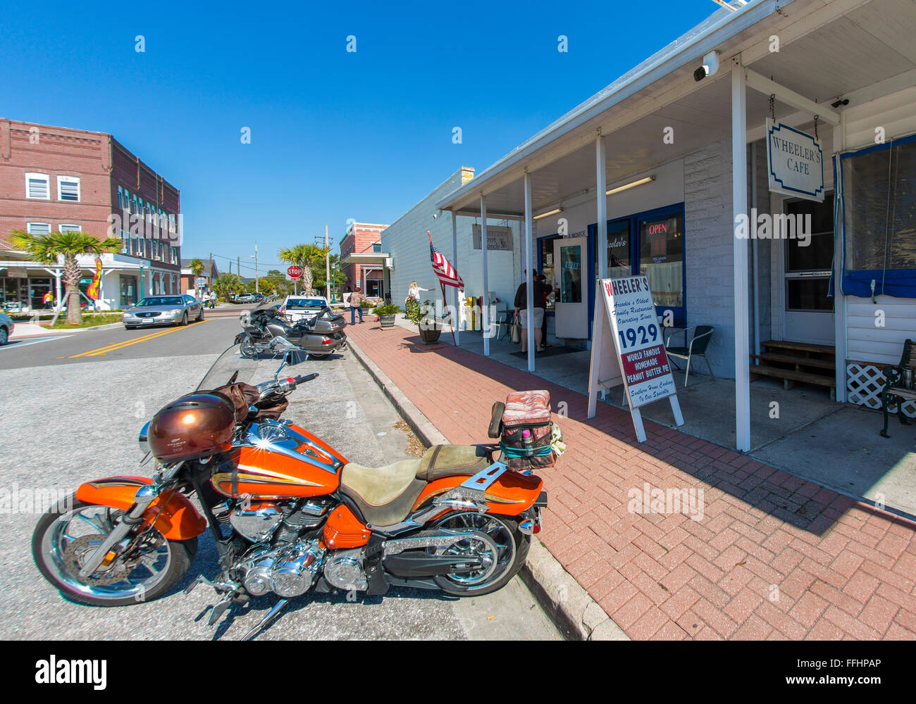 Downtown Historic District inscrit sur le Registre National des Endroits Historiques en ancien ville commerçante de Floride. Arcadia Banque D'Images