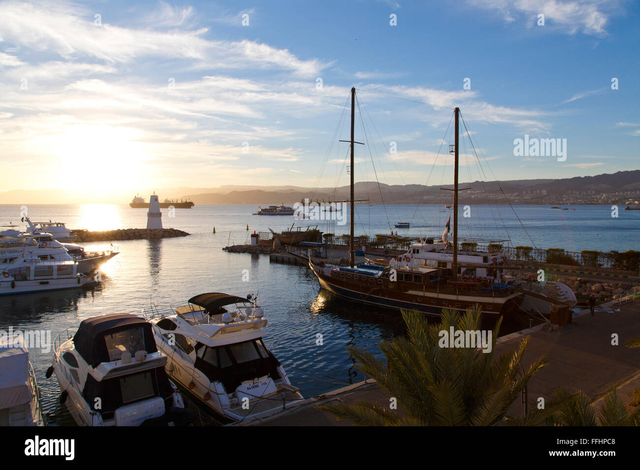 Le golfe d'Aqaba, sur la mer rouge Photo Stock Alamy