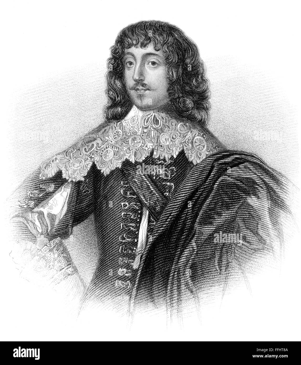William Villiers, 2e vicomte Grandison, 1614-1643, un partisan du Roi Charles I Banque D'Images