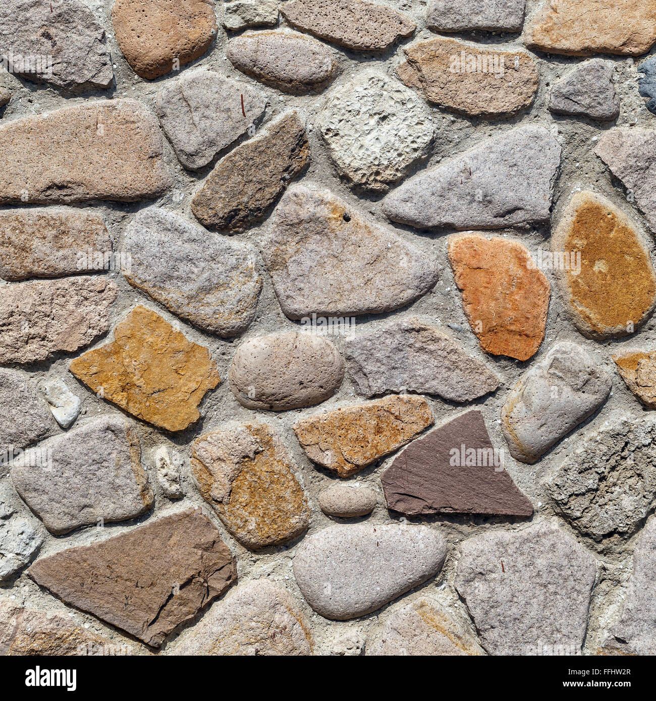 La texture du mur de pierre. Vieux millésime mur de pierre de grands blocs. Banque D'Images