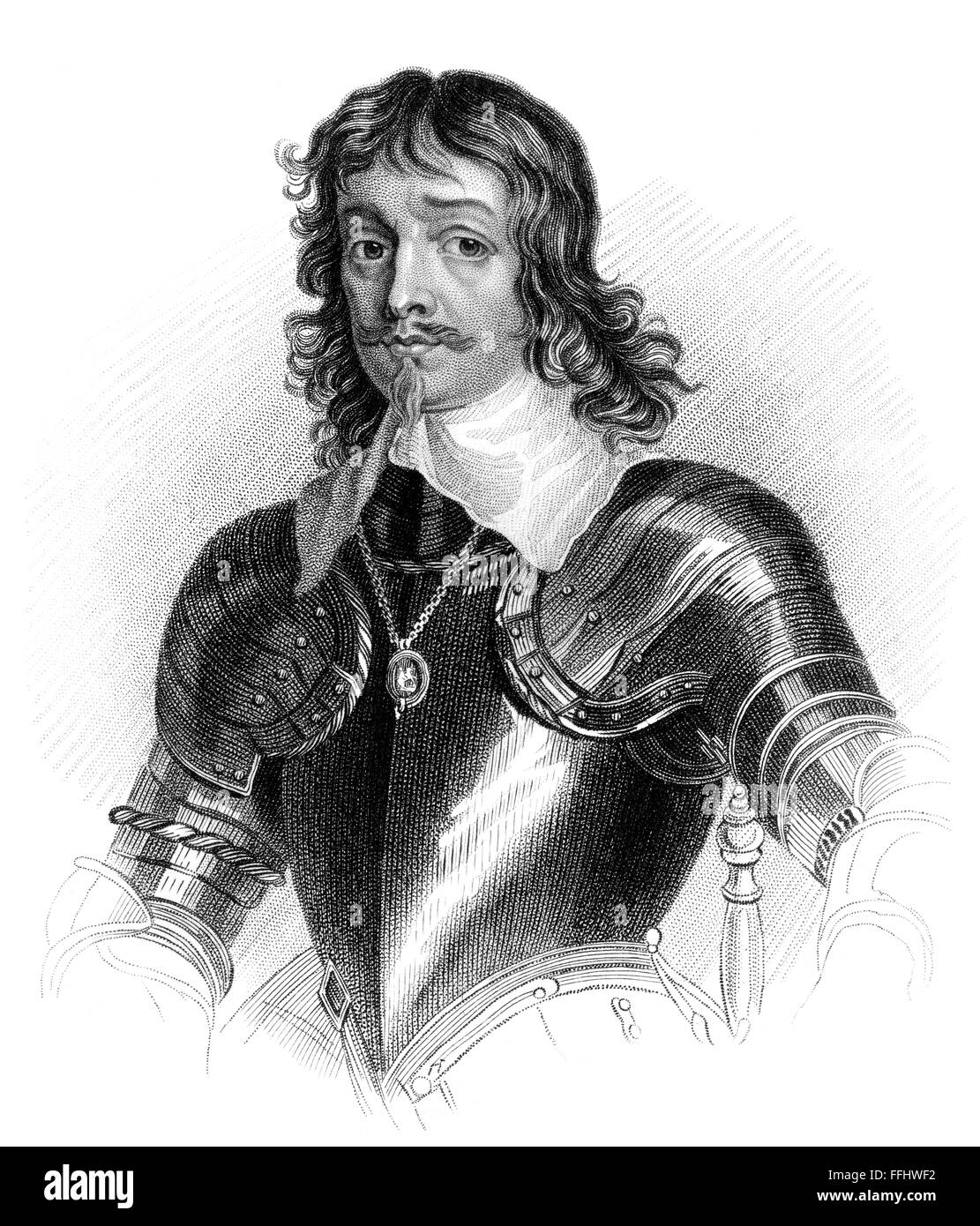 James Hamilton, 1er duc de Hamilton, en 1606-1649, un noble écossais, chef politique et militaire pendant la Guerre de Trente Ans Banque D'Images