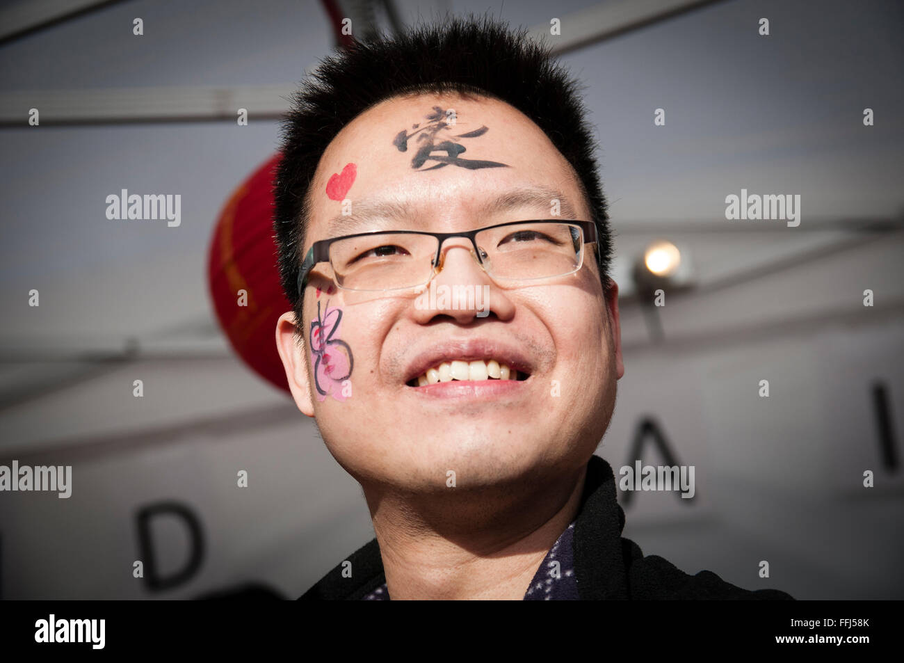 Londres, Royaume-Uni. 14 Février, 2016. Le Nouvel An chinois à Londres. L'année du singe Crédit : Noemi Gago/Alamy Live News Banque D'Images