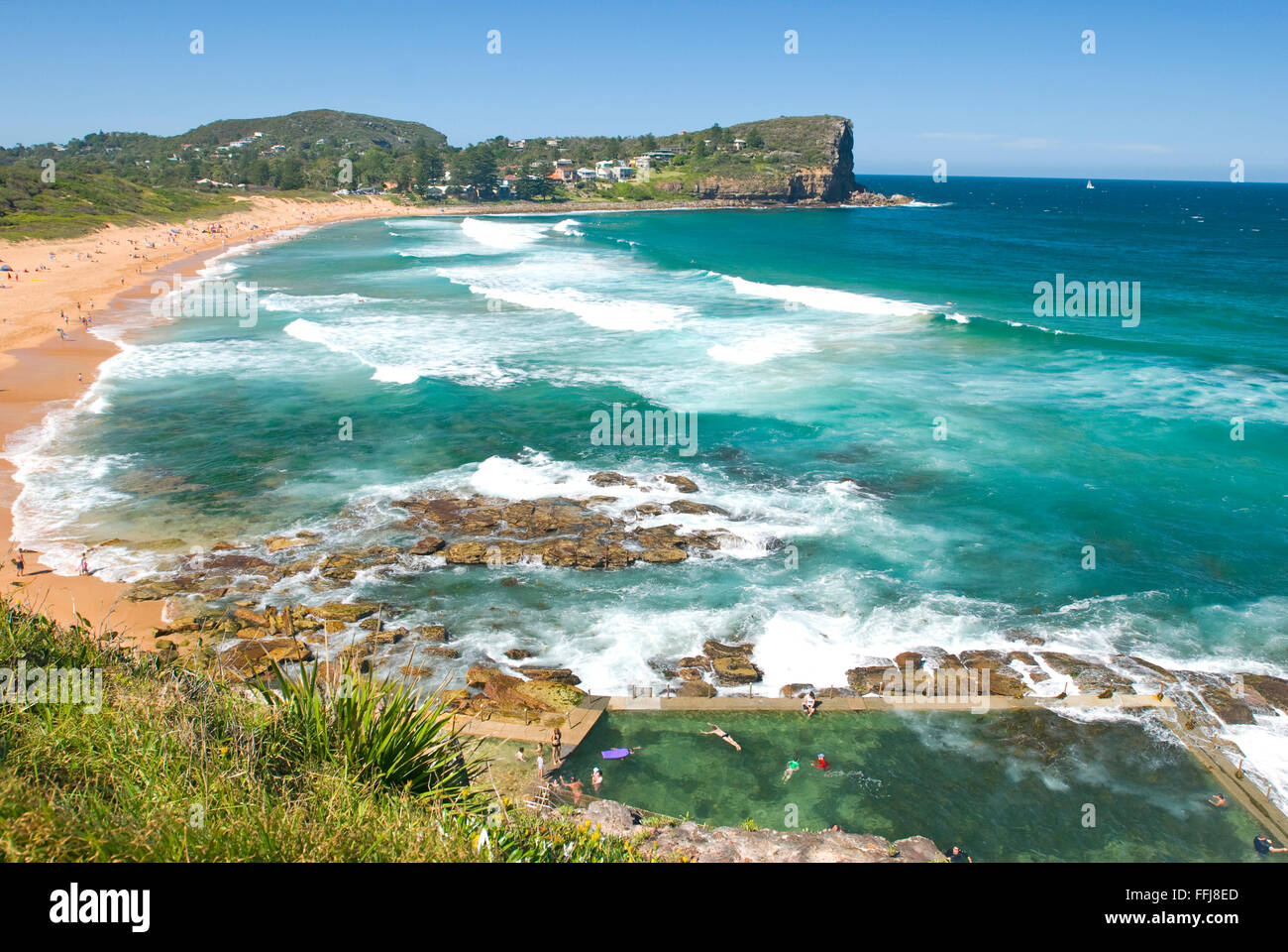 Avalon beach, Sydney Banque D'Images