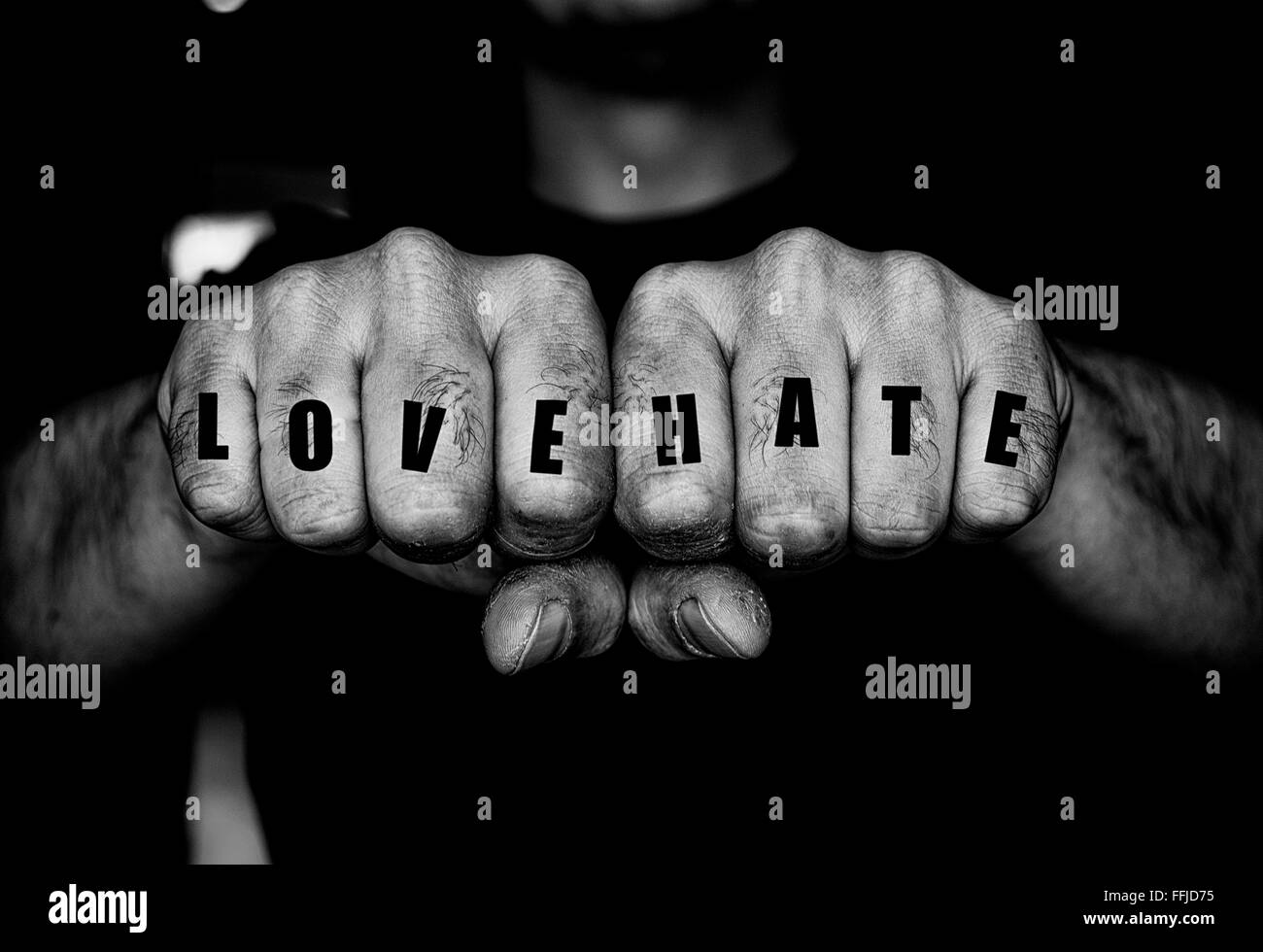 Love Hate Tattoo Banque D Images Noir Et Blanc Alamy Love Hate Tattoo Banque D Images Noir Et Blanc Alamy