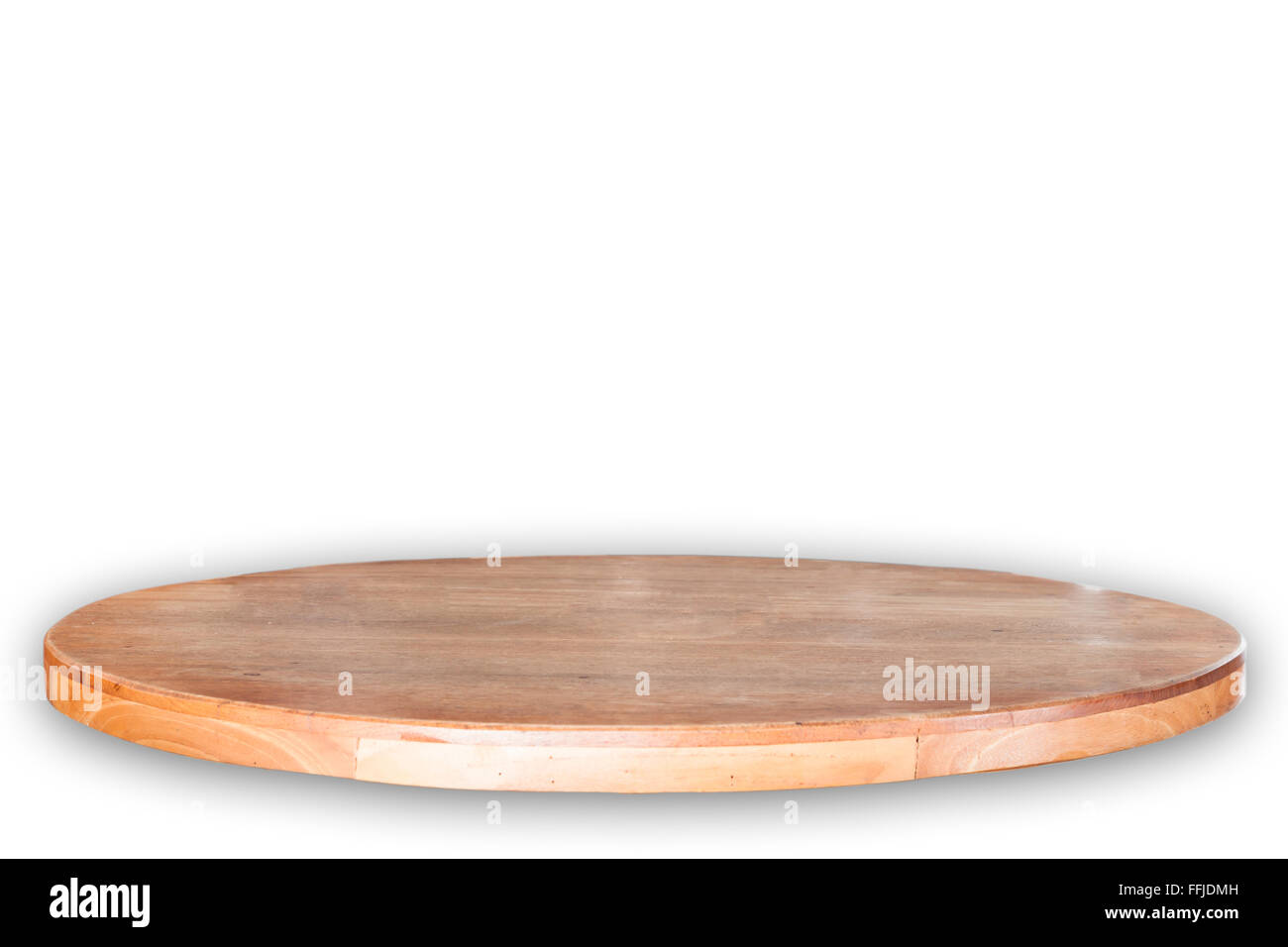 Table ronde en bois vide haut, stock photo Banque D'Images