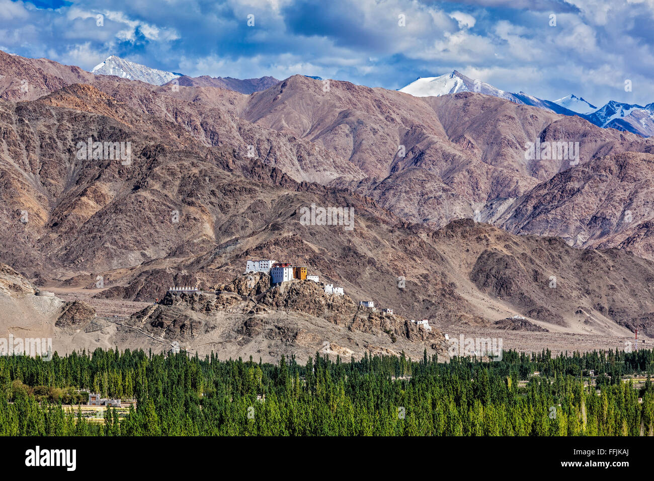 Le monastère de Thiksey. Le Ladakh, Inde Banque D'Images