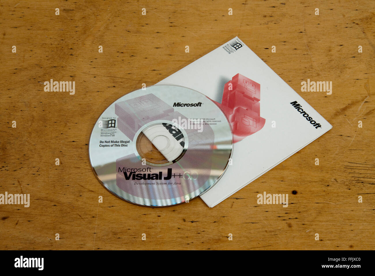 Cd-rom pour Microsoft Visual J + + v6.0 Banque D'Images