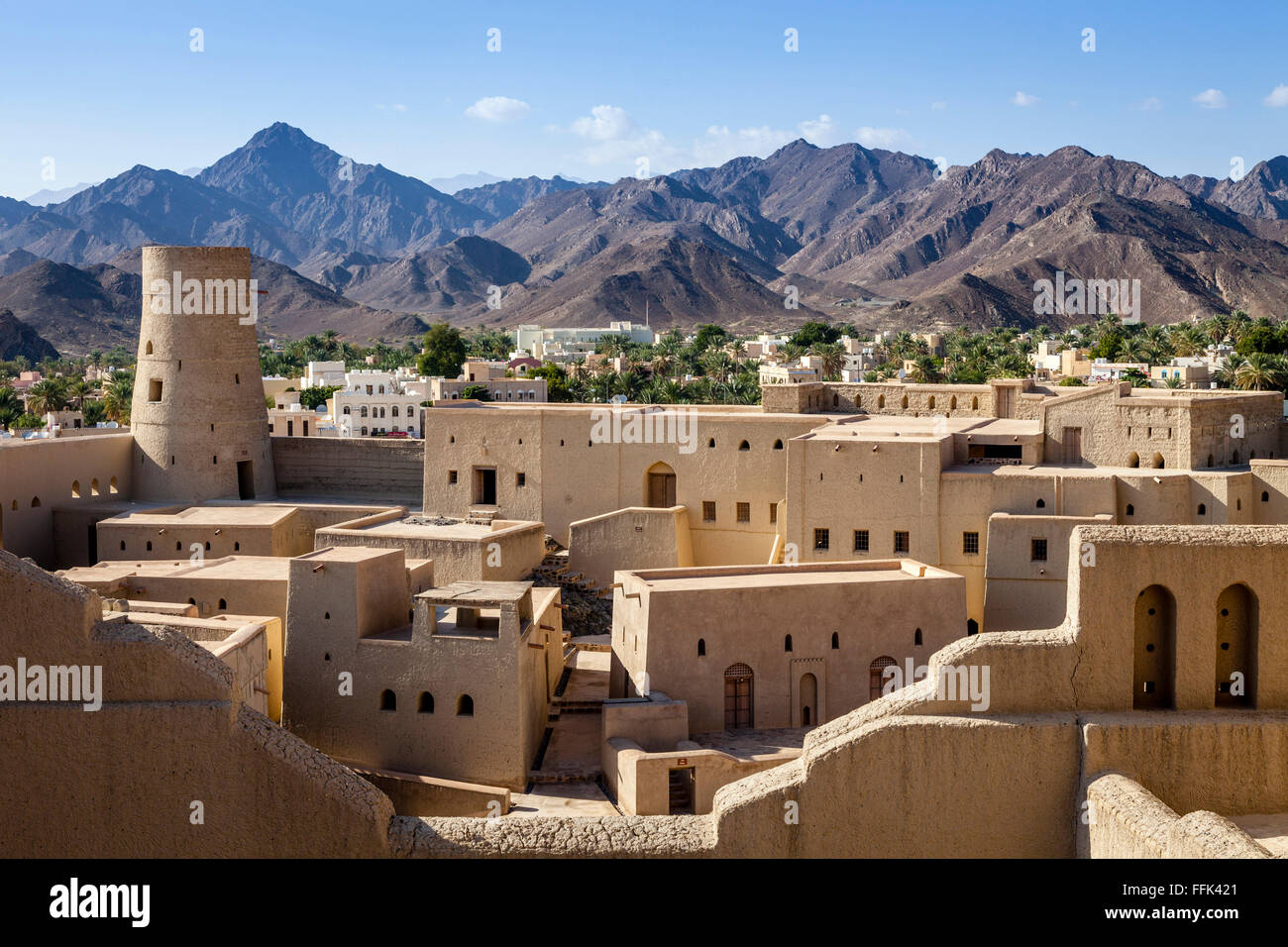 Fort de Bahla, Ad Dakhiliyah, Région de l'Oman Banque D'Images