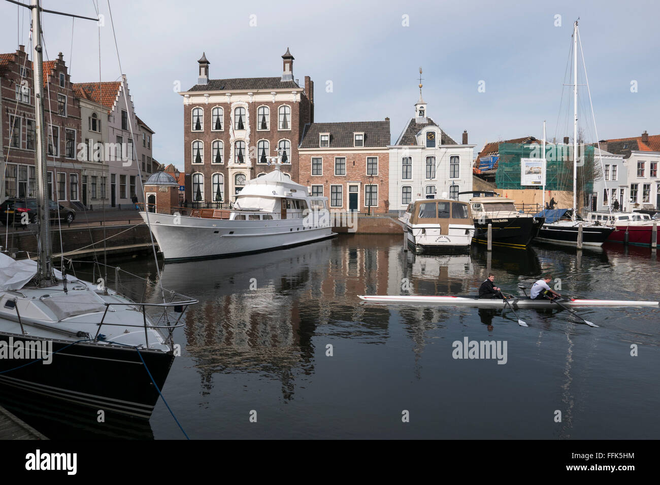 Stadshaven, Goes, Provinz Seeland, Niederlande | Stadshaven, Goes, Zélande, Pays-Bas Banque D'Images