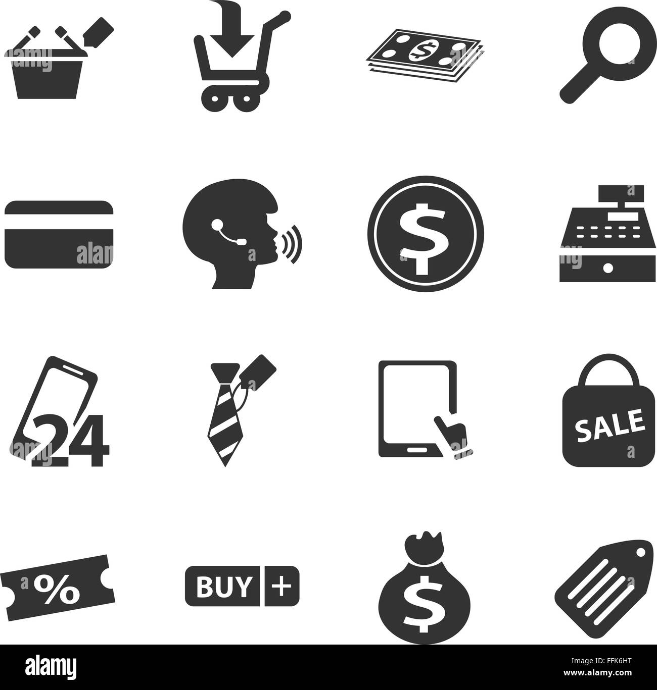 E-commerce icons set Illustration de Vecteur