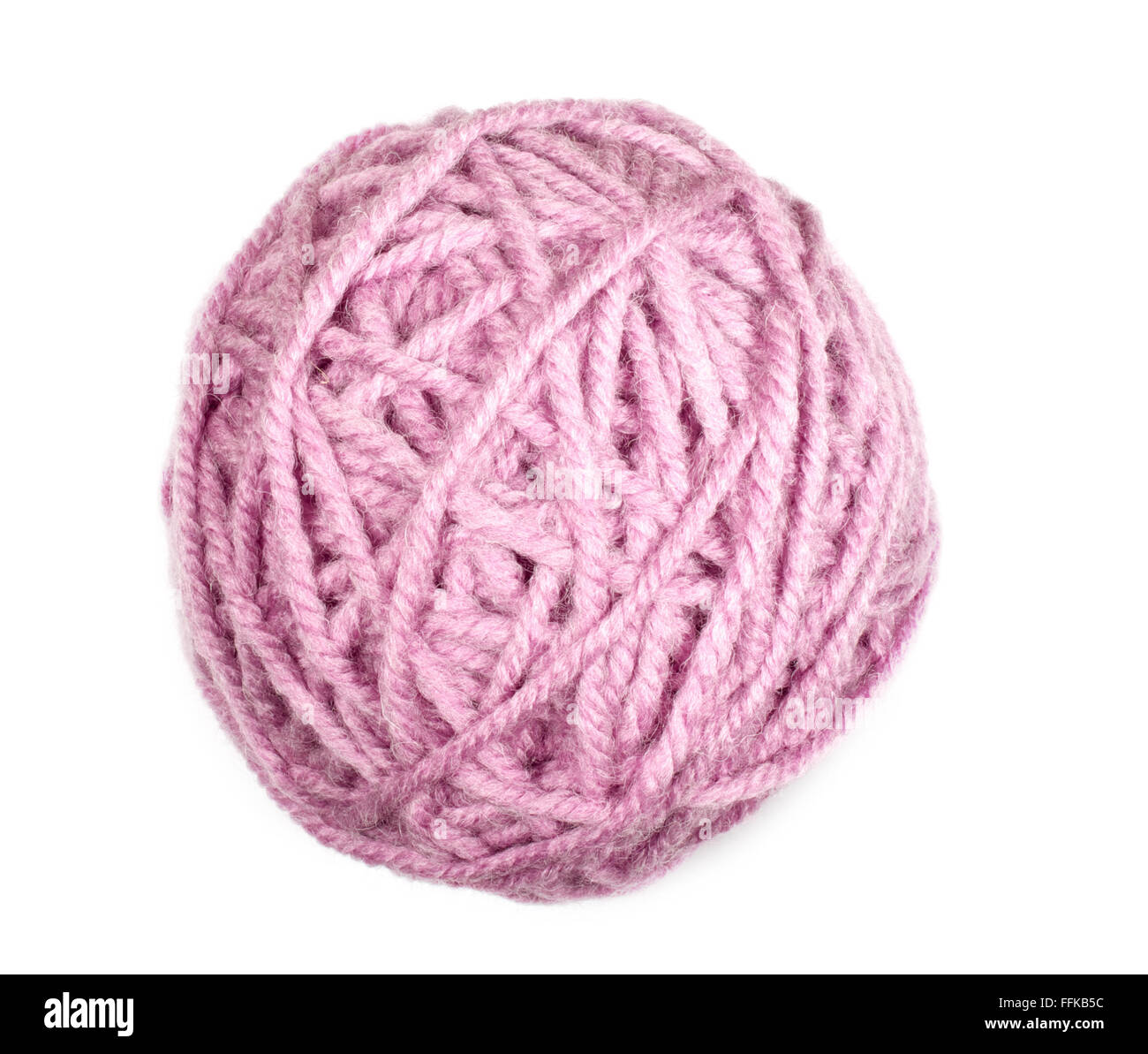 Lilas pelote isolé sur fond blanc macro Banque D'Images