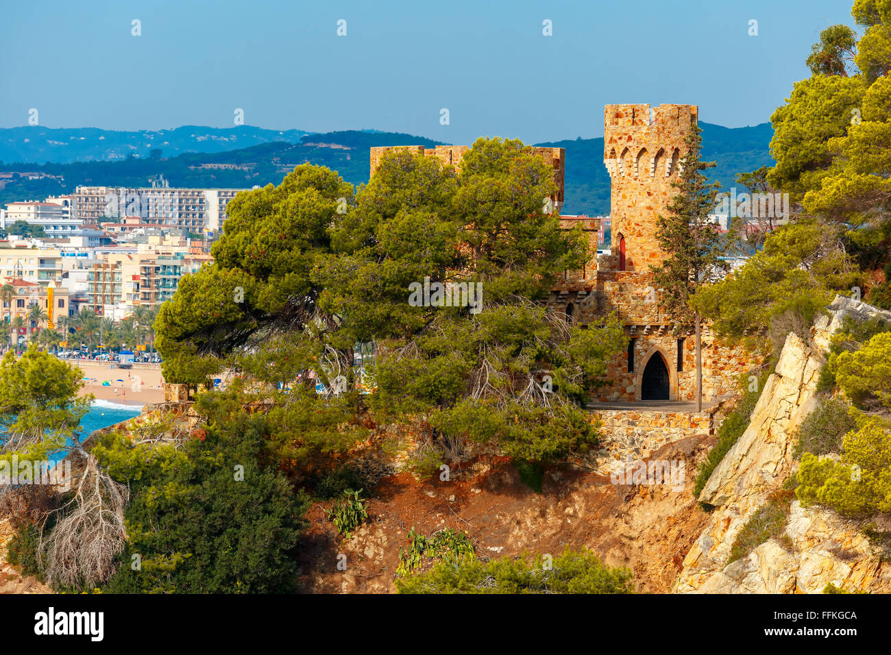 Lloret de Mar, sur la Costa Brava, Catalogne, Espagne Banque D'Images