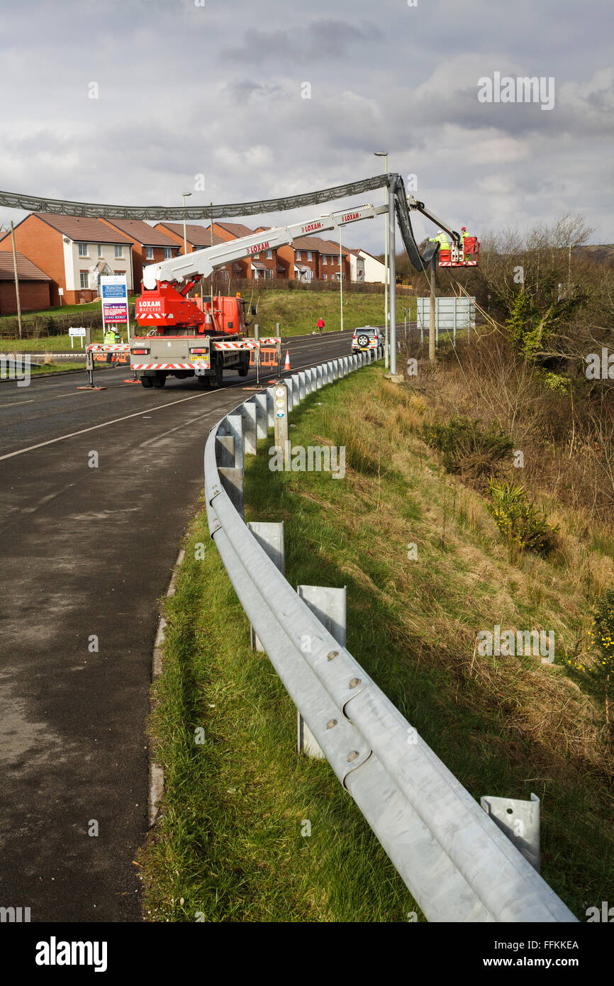 Maintenir le loir pont à Beddau, Mid Glamorgan, nr Pontypridd, South Wales UK Banque D'Images