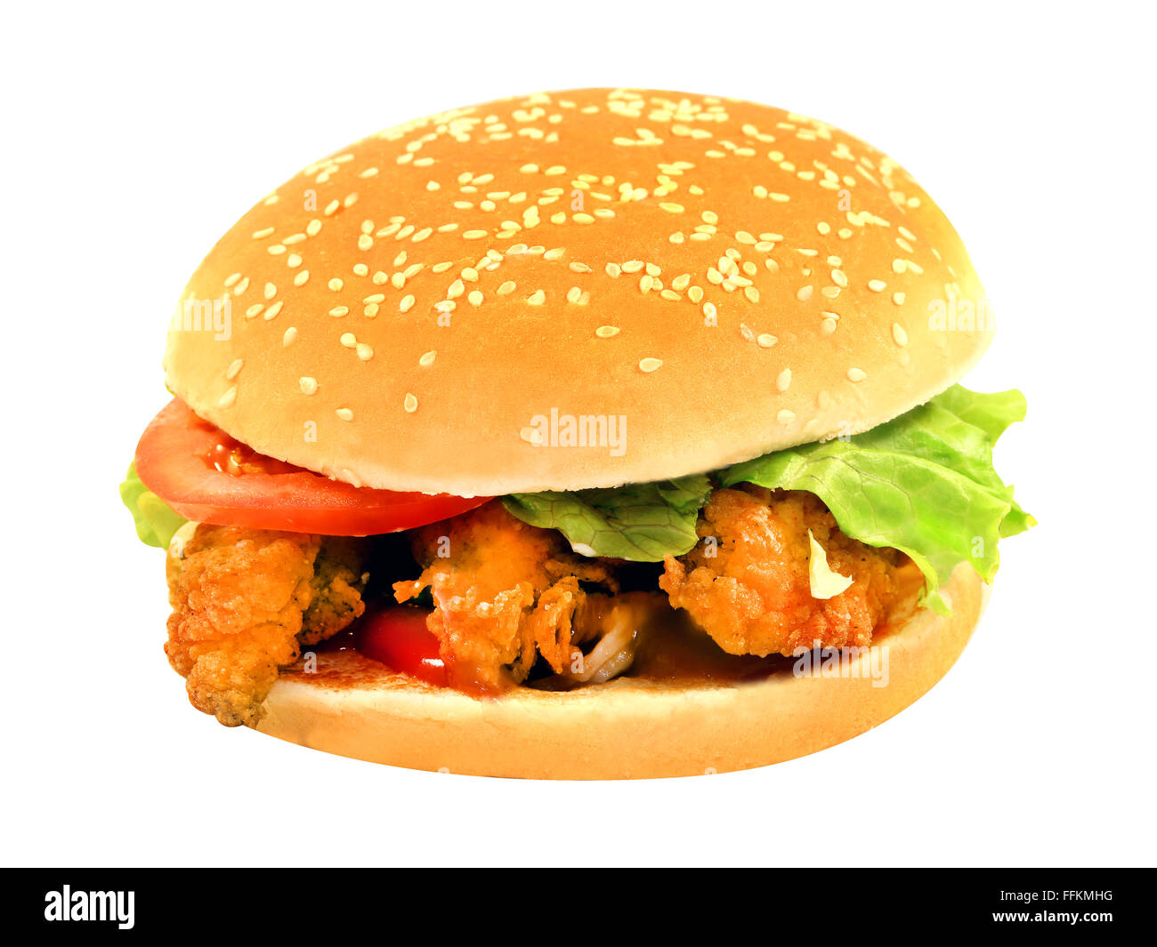 Libre d'un fromage délicieux burger lettuce Banque D'Images