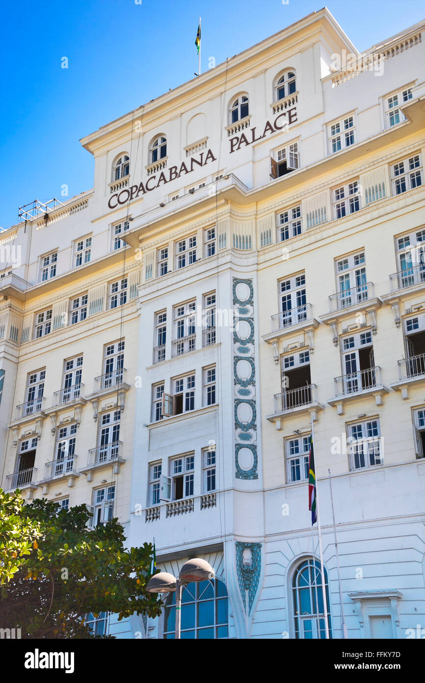 Copacabana Palace Hotel . Rio de Janeiro. Brésil Banque D'Images