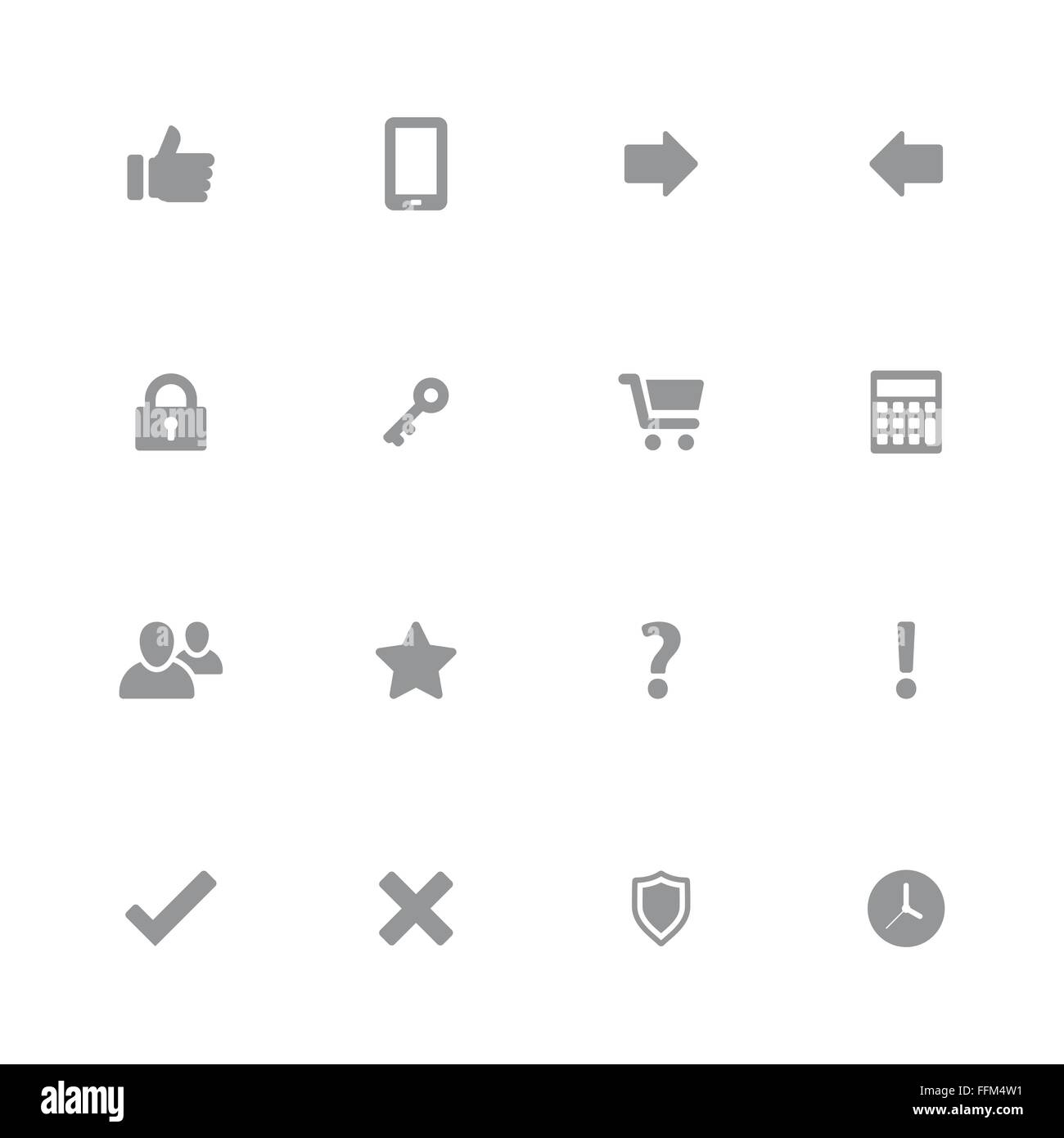 EPS10] [web icon set 2 gris pour le web design, l'interface utilisateur (IU), l'infographie et de l'application mobile (apps) Illustration de Vecteur