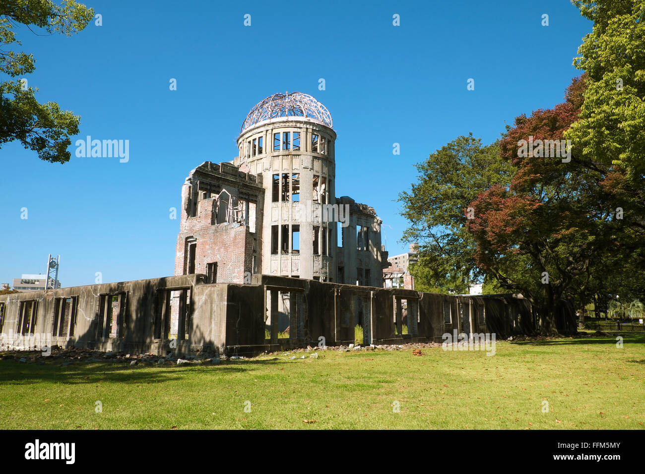 Hiroshima Peace Memorial a également appelé le Dôme de la bombe atomique d'Hiroshima (Dôme de la Bombe Atomique) à Hiroshima Peace Memorial Park à Hiroshima Banque D'Images
