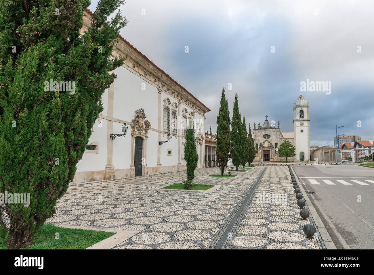 La Cathédrale d'Aveiro, également connu sous le nom de l'église de Saint Dominique qui est une cathédrale catholique romaine à Aveiro, Portugal Banque D'Images