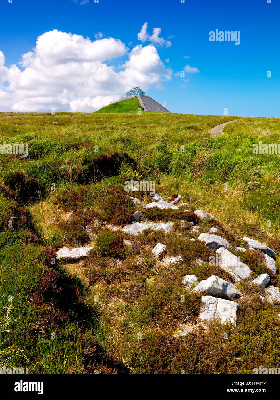 Ceide Fields, Mayo Irlande Banque D'Images