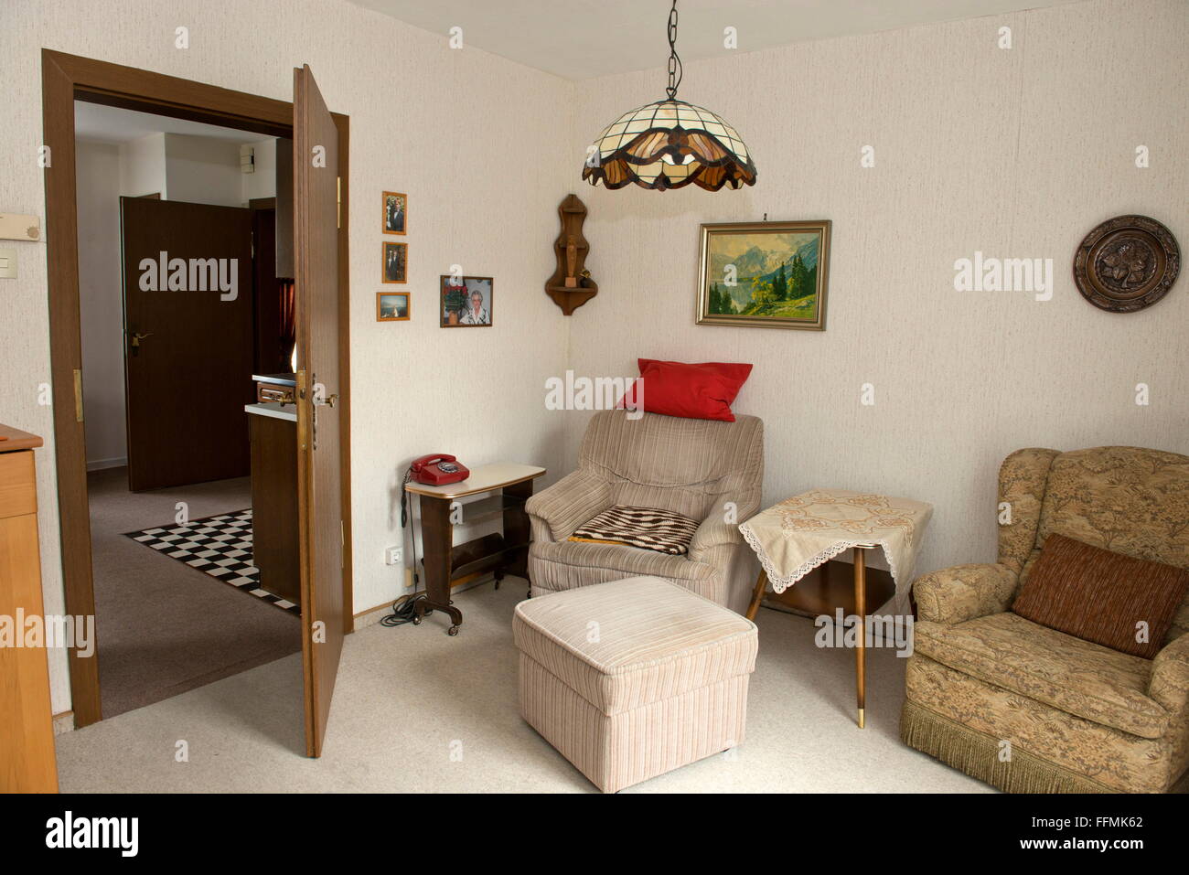 Ameublement, salon, Niederense, Allemagne, vers 1976, droits supplémentaires-Clearences-non disponible Banque D'Images