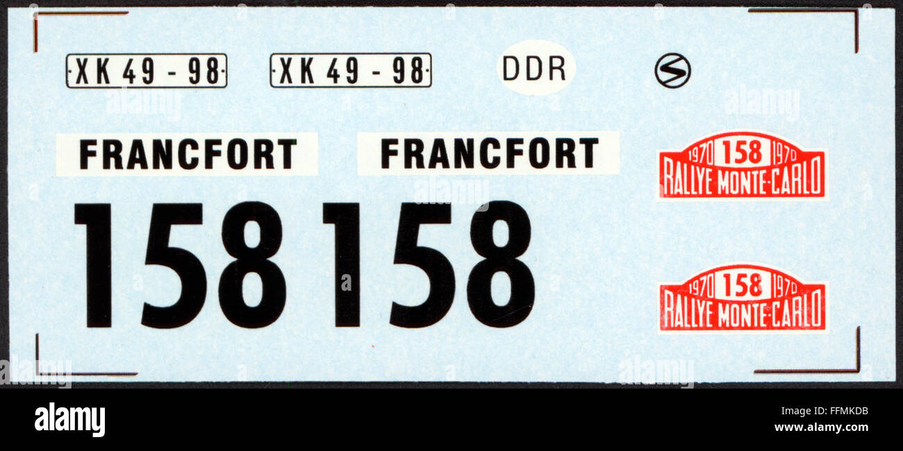 Jouets,autocollants du Trabant 501 véhicule gagnant le Rallye Monte Carlo 1970 pour voiture dinky,20e siècle,années 1970,70,Allemagne de l'est,Allemagne de l'est,GDR,DDR,GDR design,autocollant,autocollants,voiture jouet,voitures jouets,plaque d'immatriculation,plaque d'immatriculation,plaques d'immatriculation,plaques d'immatriculation,numéro de compétition,numéro d'identification,étiquettes de voiture de jeu,autocollants,jouets,autocollants,jouets,étiquettes de voiture de jeu,jouets,jouets,autocollants,jouets,jouets,étiquettes de voiture de collection,jouets,étiquettes de jouets,jouets,jouets,jouets,jouets,jouets,étiquettes de jouets,jouets,jouets,jouets,jouets,jouets,étiquettes de jouets,jouets,jouets,jouets,jouets,jouets,jouets,étiquettes de jouets,jouets,jouets,jouets Banque D'Images