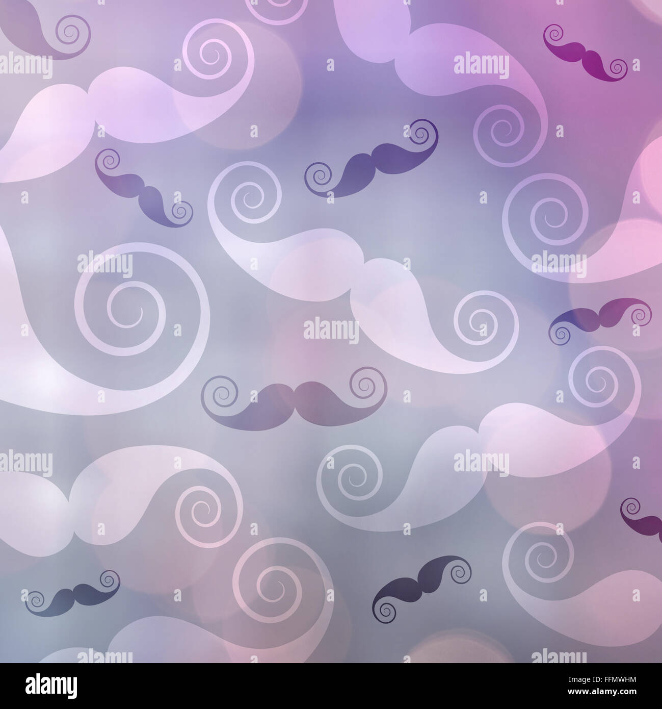 Image composite du logo moustache Banque D'Images