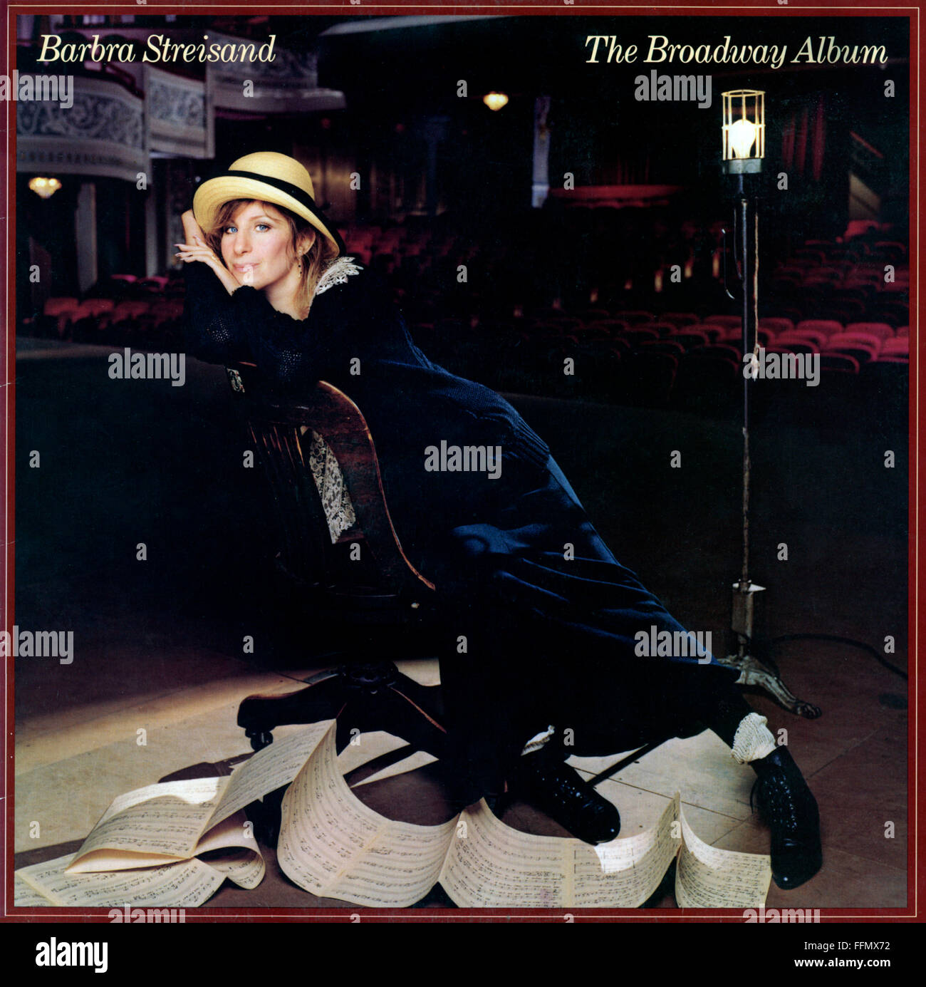 Music, records, 'The Broadway Album',', par Barbra Streisand, Cover, Columbia Records, New York, 1985, Additional-Rights-Clearences-Not Available Banque D'Images