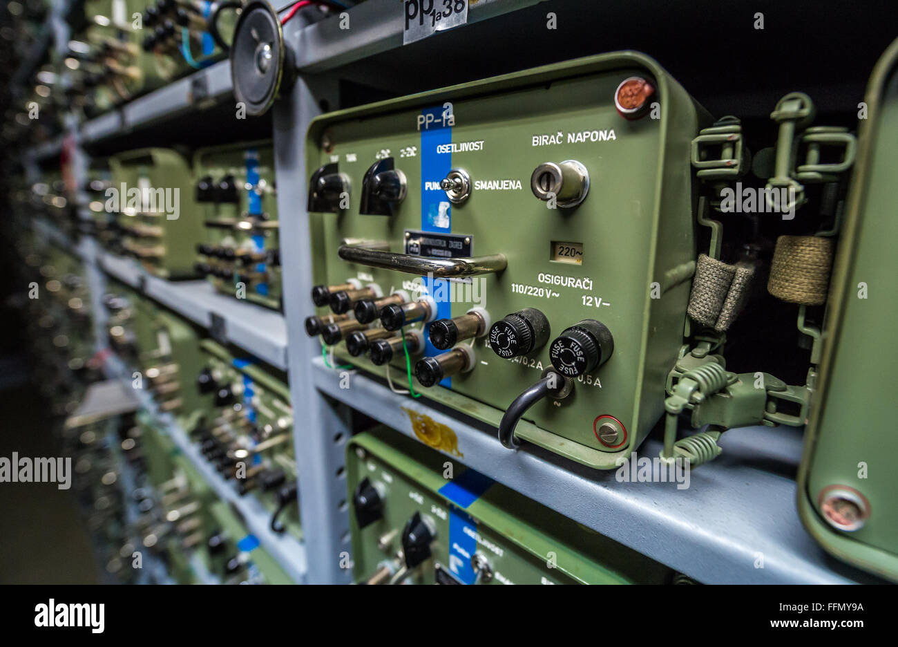 Centre de communication radio bunker de Josip Tito, leader de l'ex- Yougoslavie, près de Sarajevo, Bosnie-Herzégovine Photo Stock - Alamy