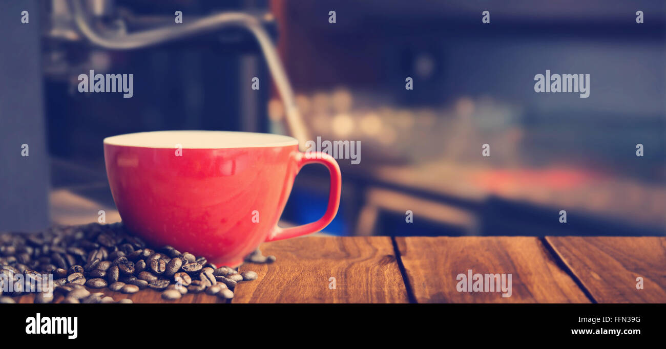 Image composite de tasse à café blanc Banque D'Images