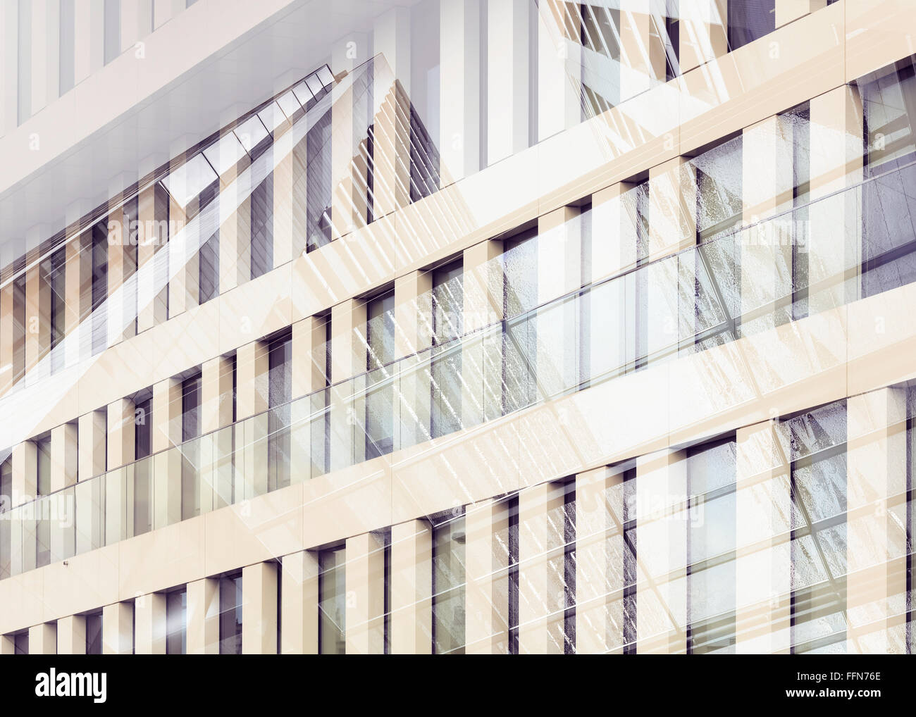 Abstract illustration architecturale Banque D'Images