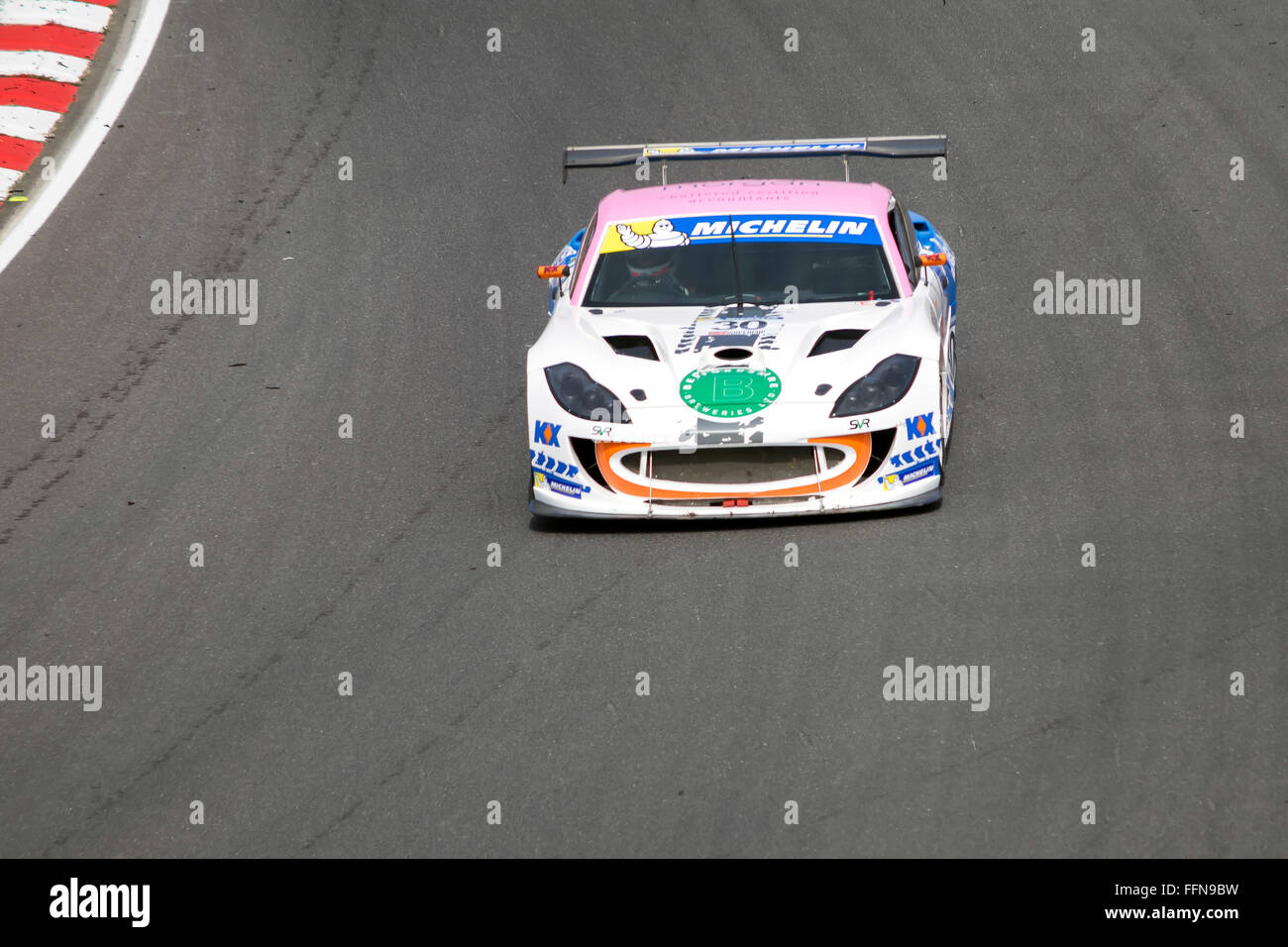 Ginetta GT4 Supercup Michelin race Mars 2014 Banque D'Images