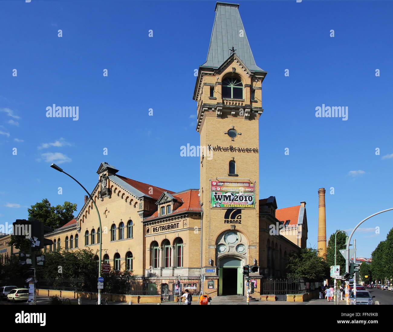 Géographie / voyage, Allemagne, Berlin, bâtiments, Kulturbrauerei, ancienne brasserie, bâtiment construit après que des plans par Franz Heinrich Schwechten 1887 - 1892 (vue extérieure, Additional-Rights Clearance-Info-Not-Available- Banque D'Images