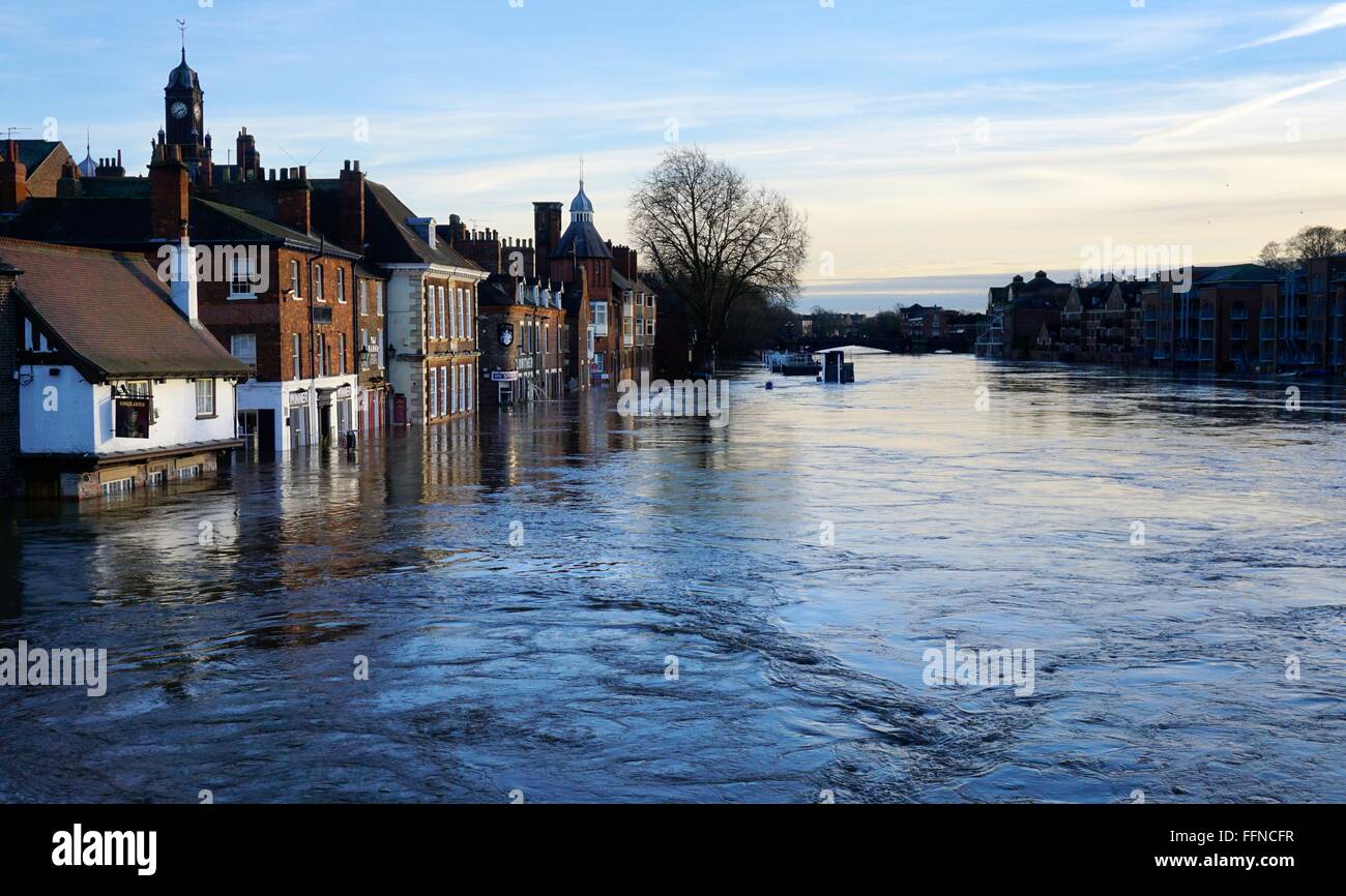 Les inondations de New York en décembre 2015 Banque D'Images