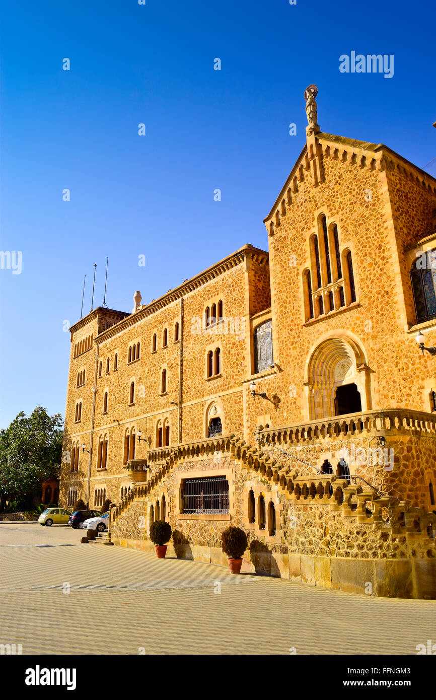 Saint Joseph de l'église de montagne. L'église de Sant Josep de la muntanya est situé près de Parc Guell. Gracia, Barcelone Banque D'Images