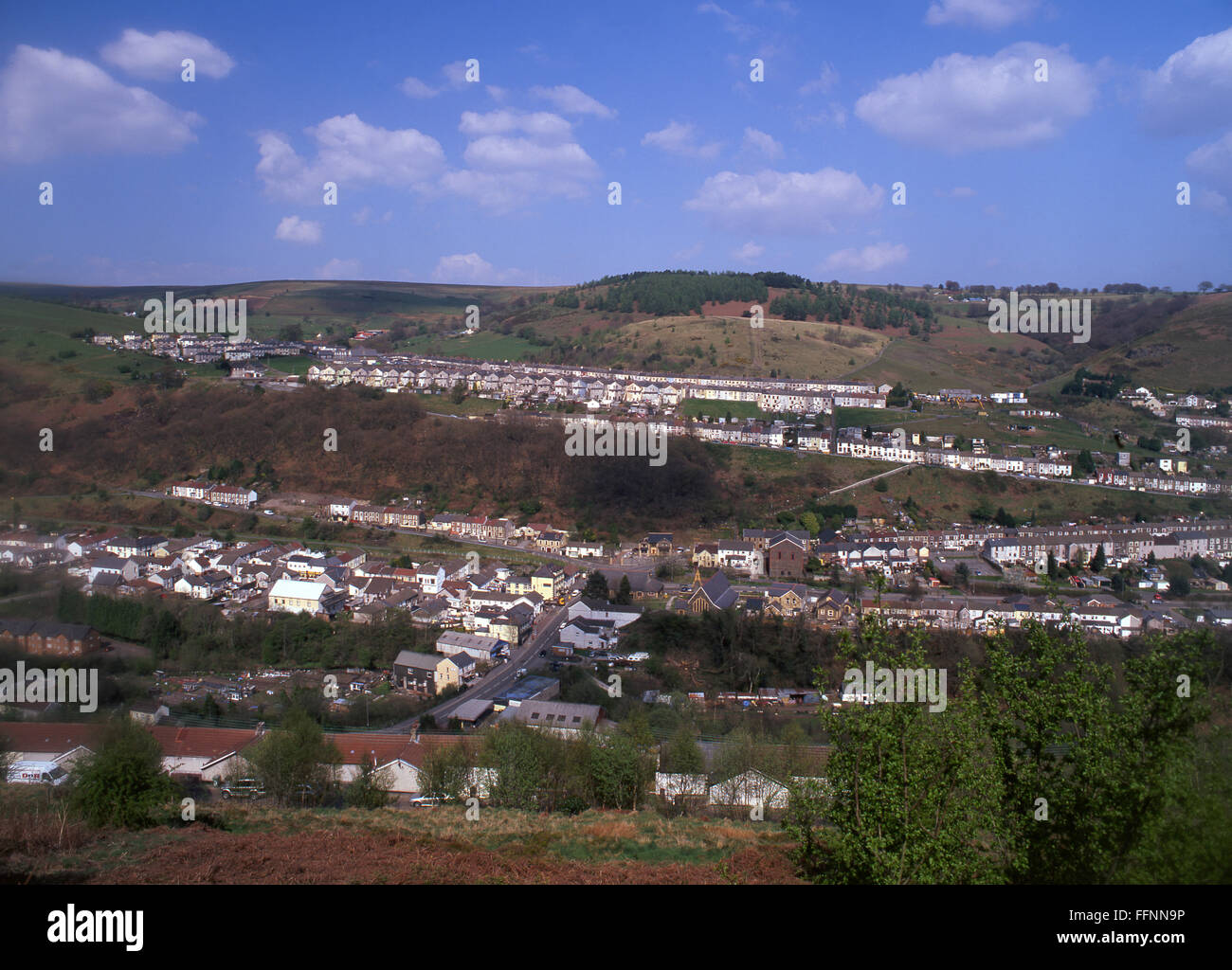 New Tredegar ancien typique South Wales Valleys village minier de la vallée de Rhymney Caerphilly County South Wales UK Banque D'Images