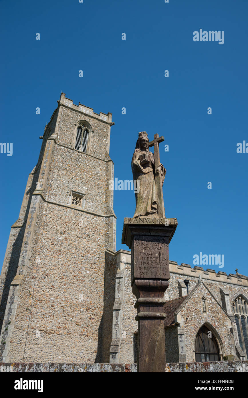 L'église paroissiale de Saint Helen à Ranworth, Norfolk Banque D'Images