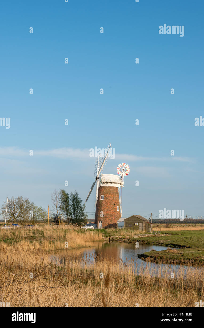 Pompe éolienne Horsey, Horsey, Norfolk Broads Banque D'Images