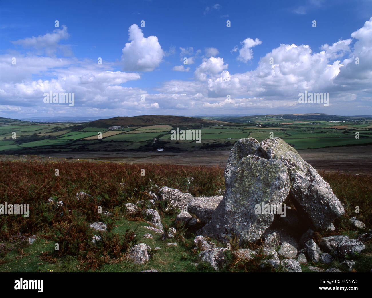 L'Sweyne tombeaux néolithiques Howes Rhossili bas Péninsule de Gower South Wales UK Banque D'Images