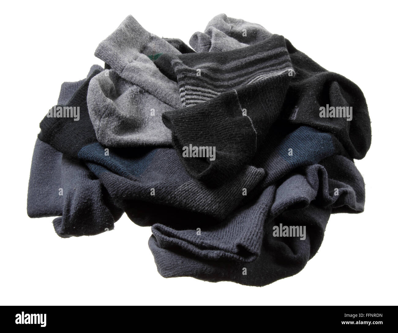 Pile de chaussettes pour hommes Banque D'Images