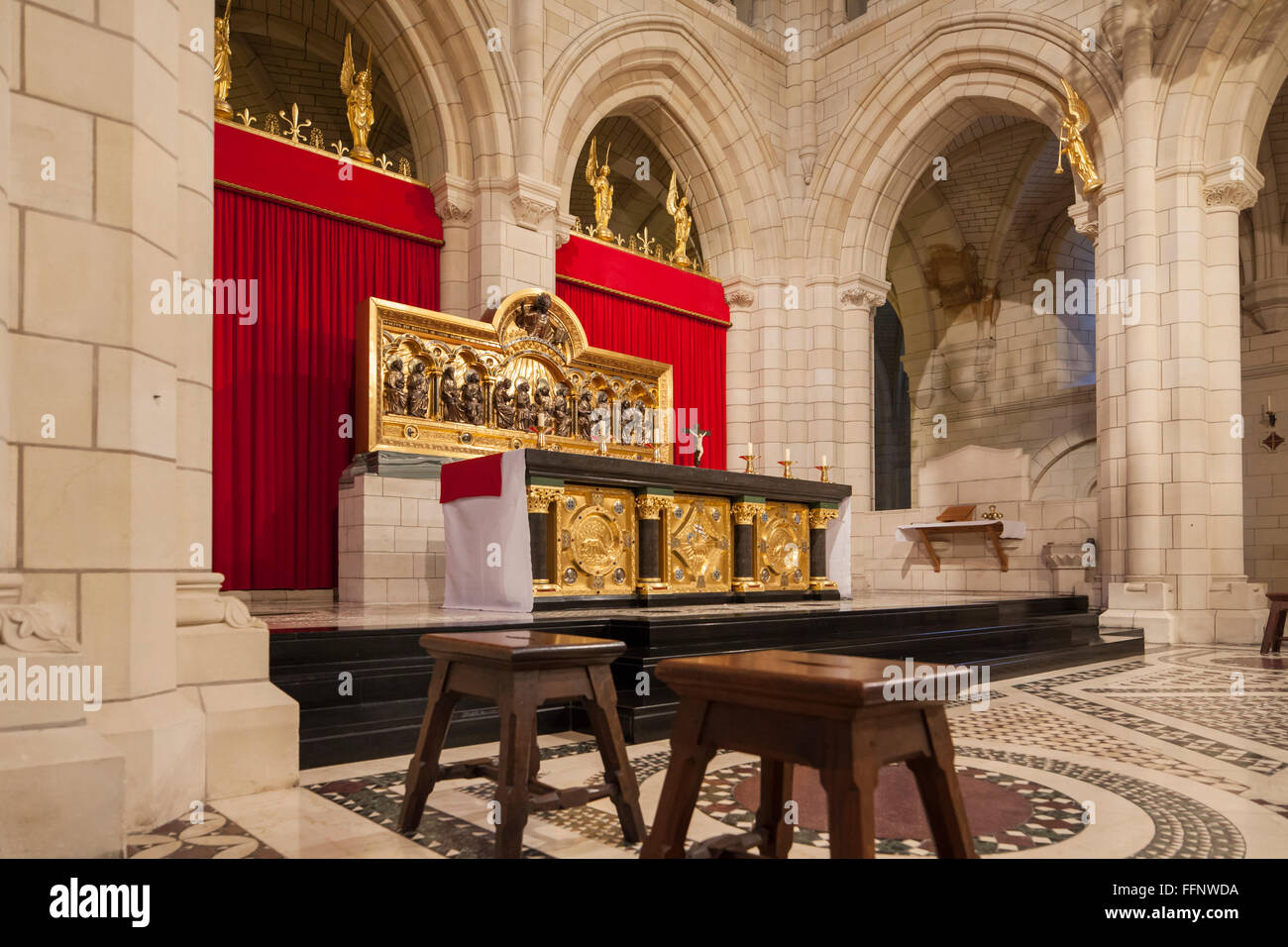 Intérieur de l'abbaye de Buckfast, TOTNES, Devon, Angleterre. Banque D'Images
