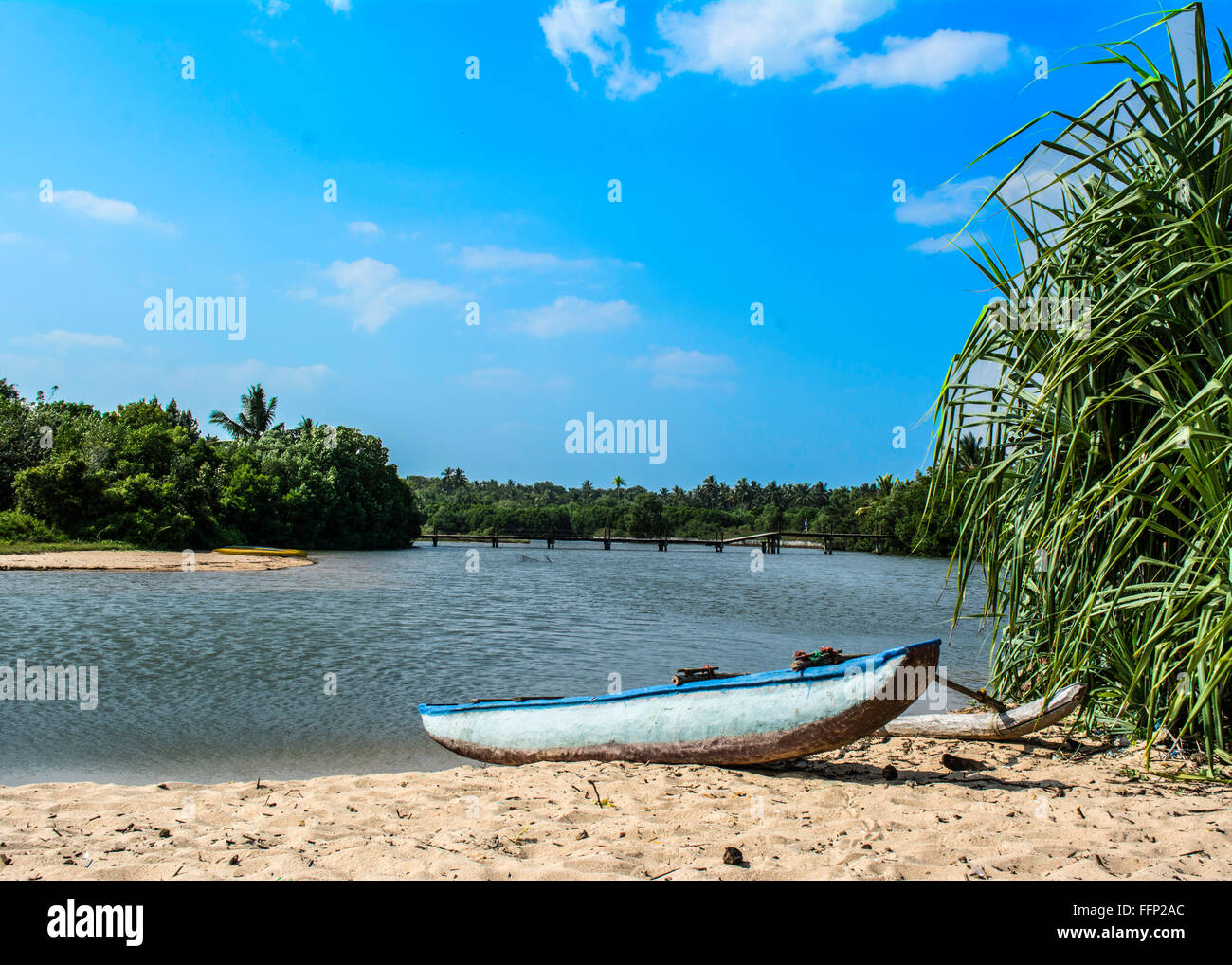 Dans le lagon sud Sri Lanka Banque D'Images