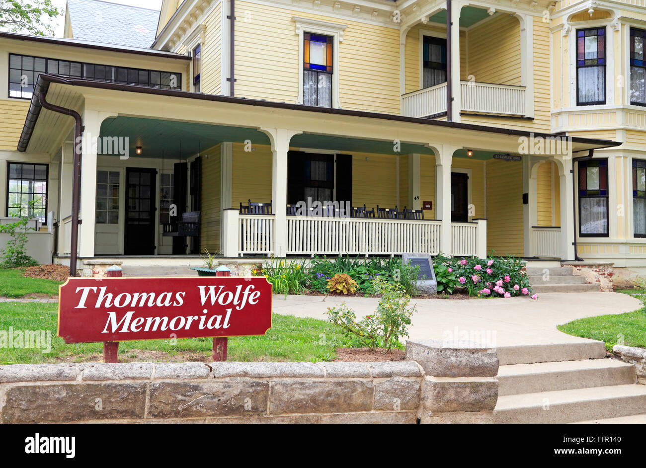 Thomas Wolfe Memorial à Asheville, Caroline du Nord. Banque D'Images