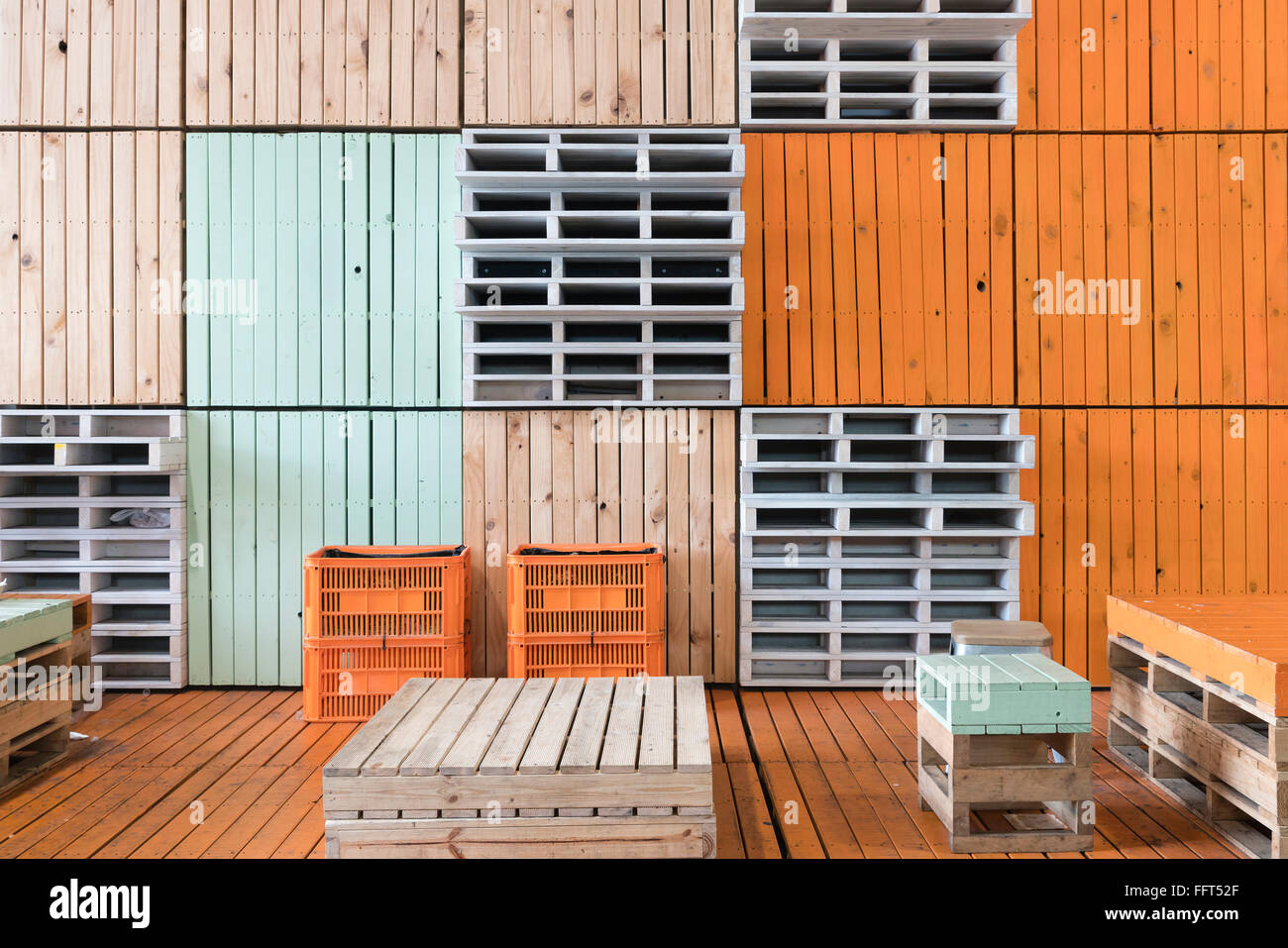 Coin salon avec du caractère Banque D'Images