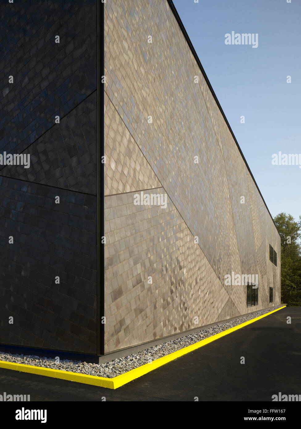 Perspective de la façade. Centre aérospatial allemand (DLR), Brême, Allemagne. Architecte : Kister Scheithauer, brut 2012. Banque D'Images