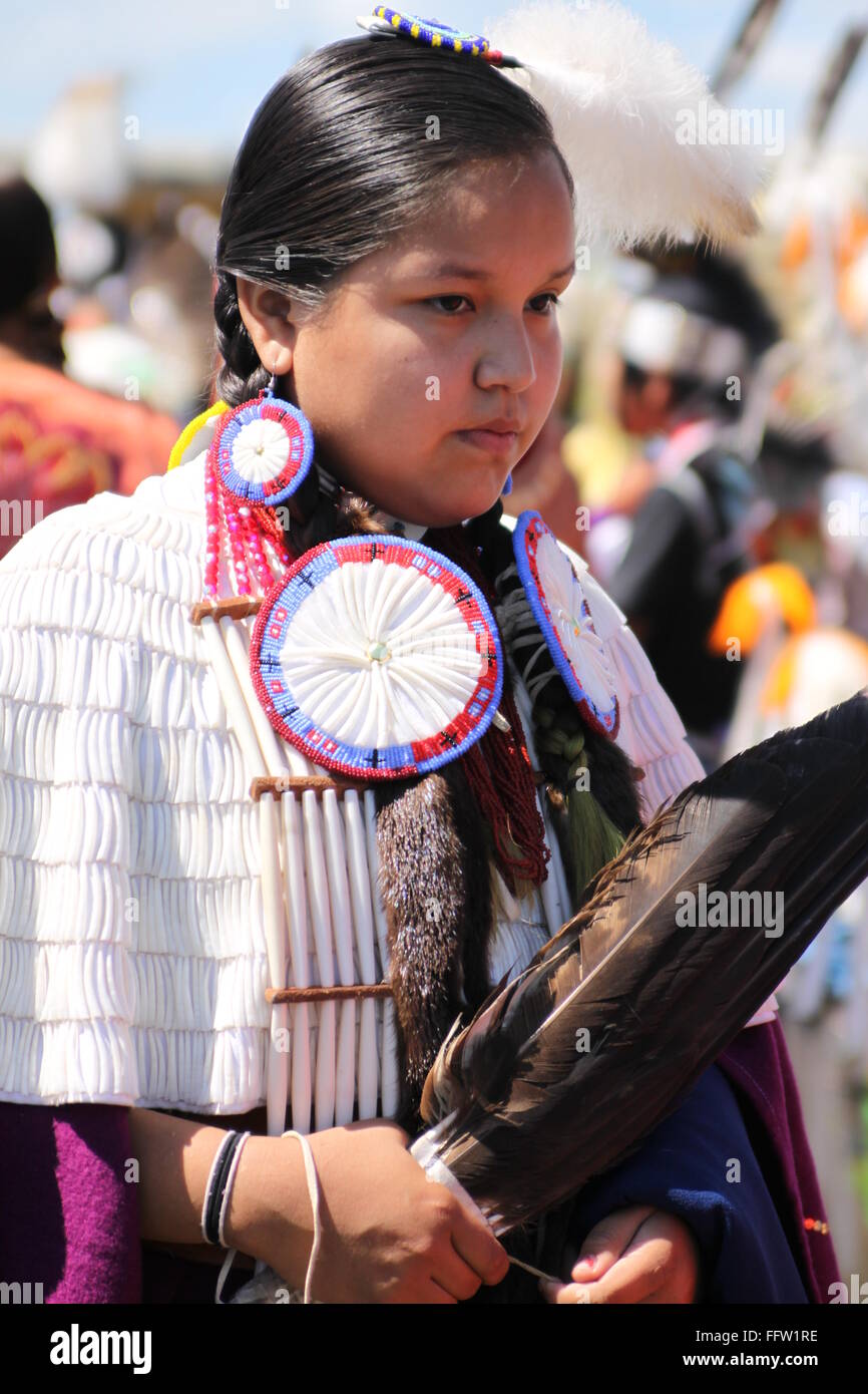 Shakopee Mdewakanton Communauté Sioux Wacipi Pow Wow, Native American Dance Festival - 20/08/2011 - United States / Minnesota Banque D'Images