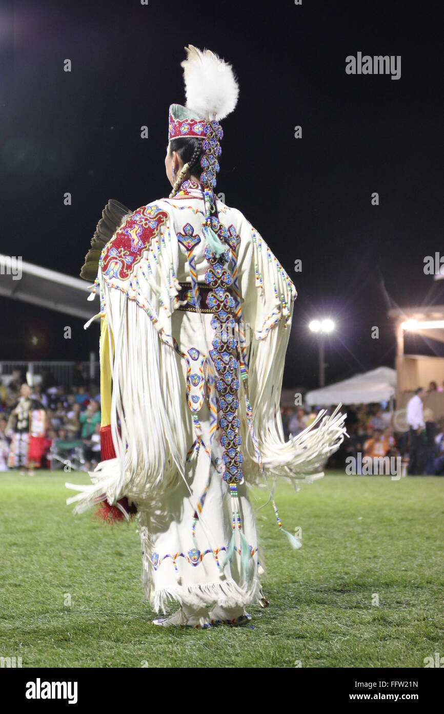 Shakopee Mdewakanton Communauté Sioux Wacipi Pow Wow, Native American Dance Festival - 21/08/2011 - United States / Minnesota Banque D'Images