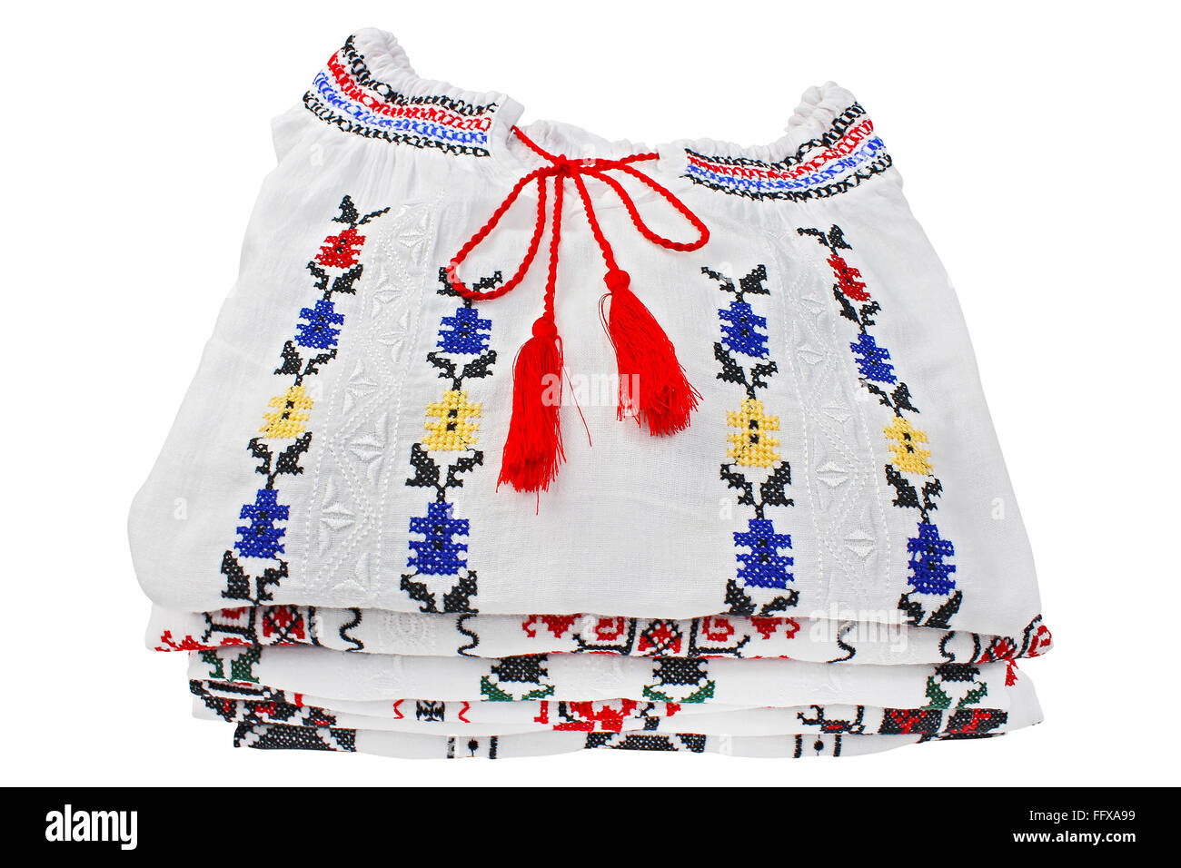 Romanian folk traditionnel chemisiers Banque D'Images